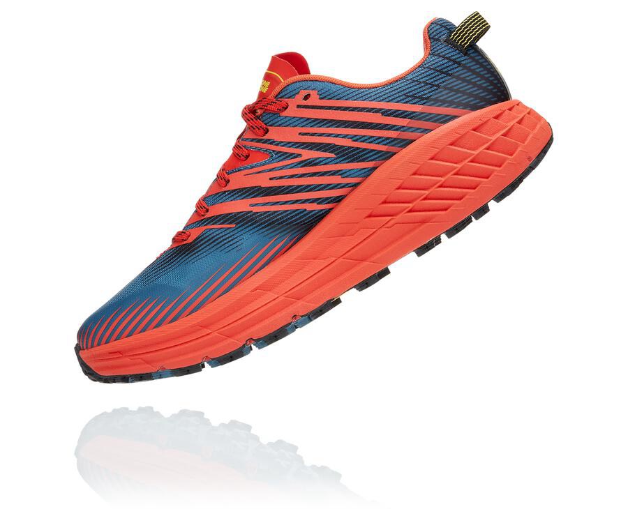 Tenis Hoka One One Trail Hombre Rojos - Speedgoat 4 - LQVW28019